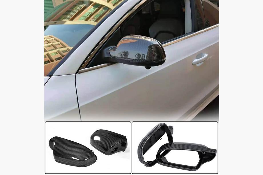 Audi A4 B8 2007–2015 Spiegelkappen Replacement Style (Carbon) V2 Image