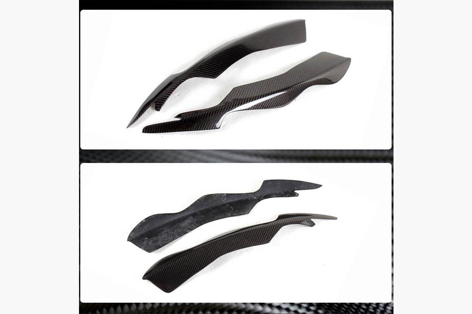 Audi A4 B8 2007–2015 Koplamp wenkbrauwen (2011-2015, Carbon) Foto 3
