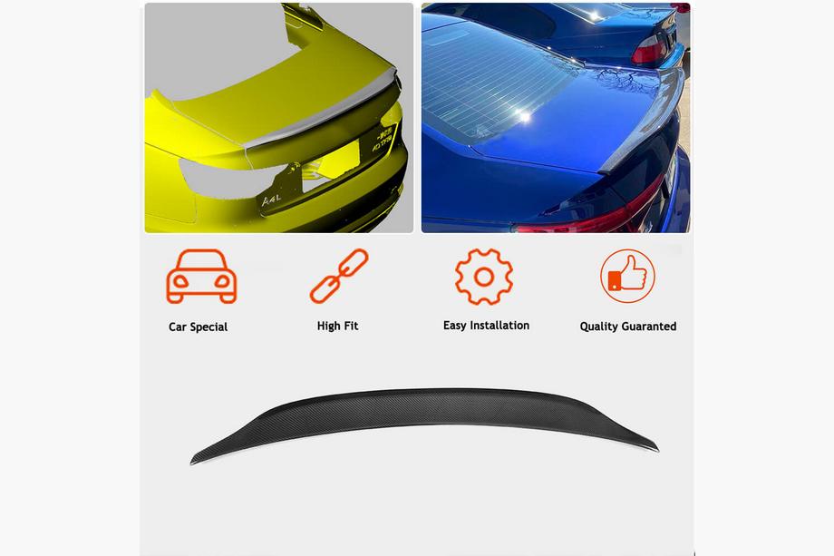 Audi A4 B9 2015–2024 Spoiler V3 (voor Sedan, carbon) Foto 2