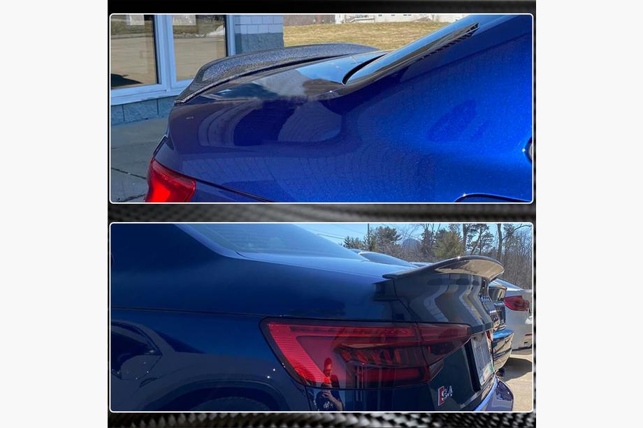 Audi A4 B9 2015–2024 Spoiler V3 (voor Sedan, carbon) Foto 5