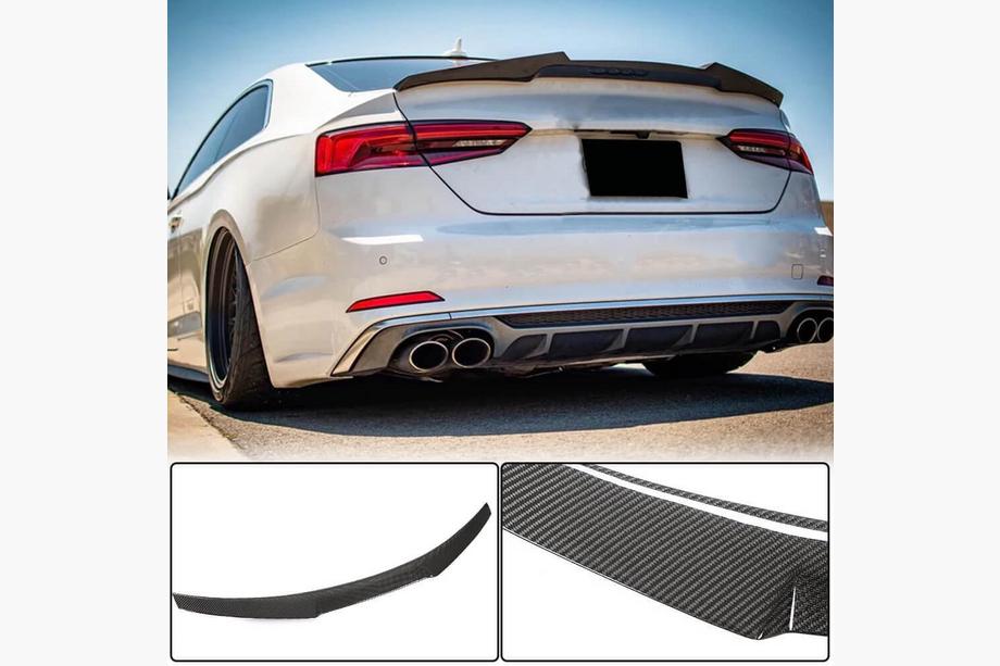 Audi A5 2016–2025 V6 spoiler (voor coupé, carbon) Image
