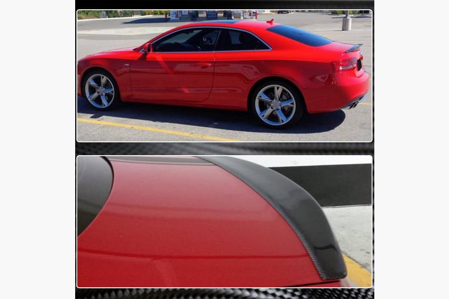 Audi A5 2007–2015 V5 spoiler (voor Coupe, carbon) Foto 4