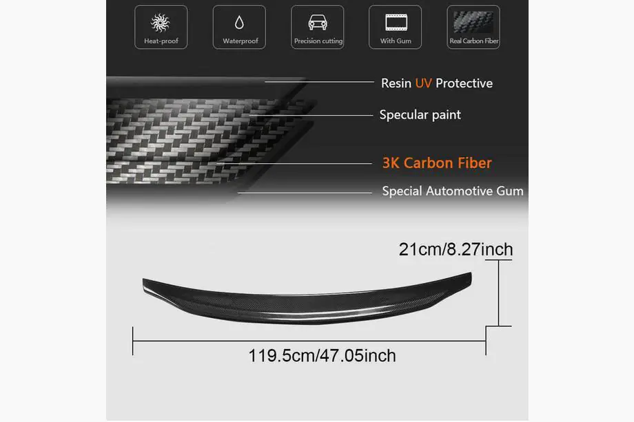 Audi A5 2007–2015 Spoiler V2 (Cabriolet, carbon) Foto 5