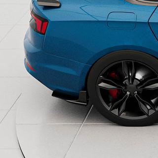 Achterbumper flaps Flap (voor S-Line 2016-2020, carbon) foto 2