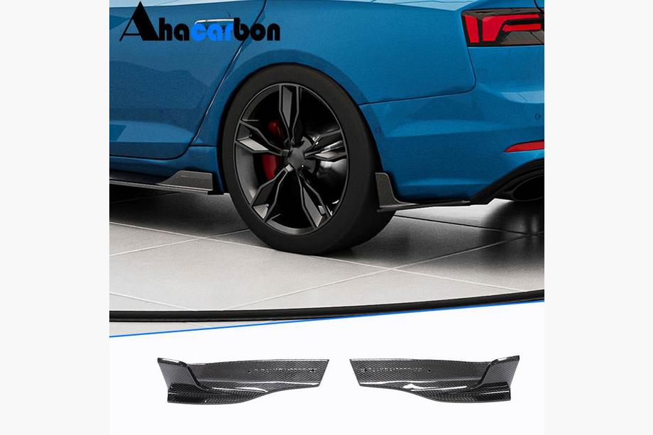 Audi A5 2016–2025 Achterbumper flaps Flap (voor S-Line 2016-2020, carbon) Image