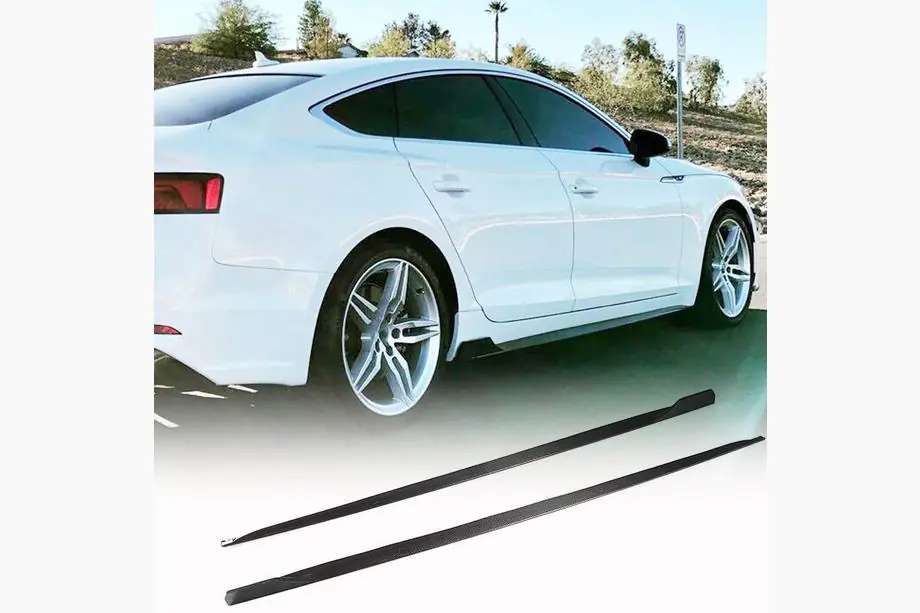 Audi A5 2016–2025 Side skirts 2016-2020 V2 (voor Sportback, carbon) Image