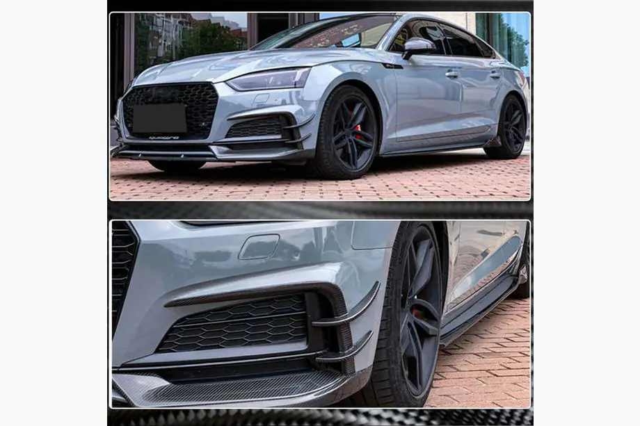 Audi A5 2016–2025 Side skirts 2016-2020 V2 (voor Sportback, carbon) Foto 5