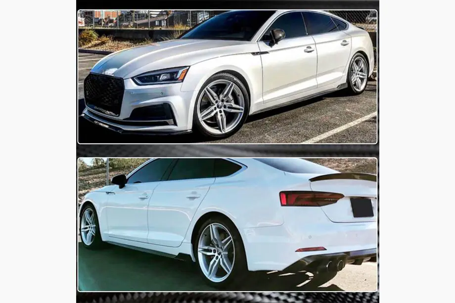 Audi A5 2016–2025 Side skirts 2016-2020 V2 (voor Sportback, carbon) Foto 6
