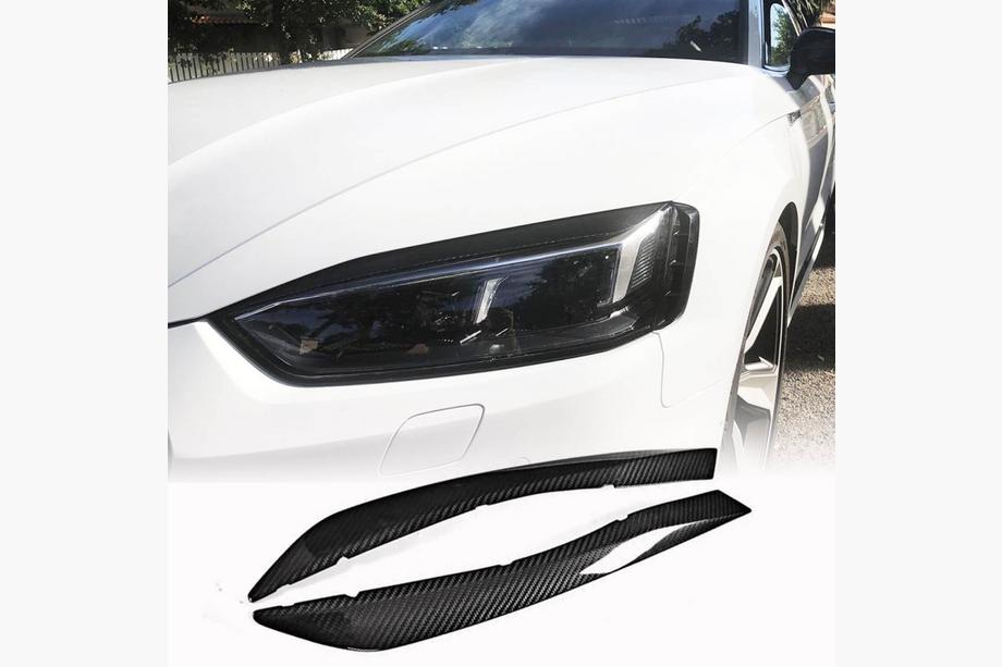 Audi A5 2016–2025 Koplamp wenkbrauwen (carbon) Image