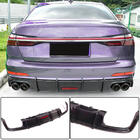 Audi A6 C8 2018–2025 Achterbumper diffuser (voor Base Sedan 2018-2023, carbon) foto 1