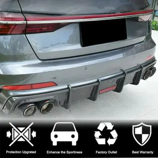 Achterbumper diffuser (voor Base Sedan 2018-2023, carbon) foto 2