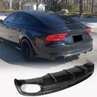 Audi A7 2010–2018 Achterbumper diffuser V2 (voor S-Line, 2010-2014, carbon) foto 1