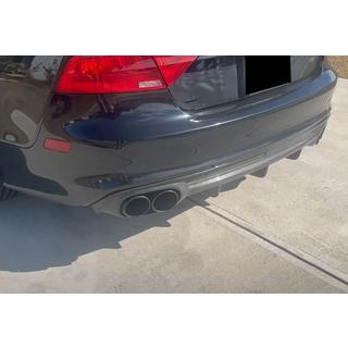 Achterbumper diffuser V2 (voor S-Line, 2010-2014, carbon) foto 4