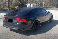 Audi A7 2010–2018 Achterbumper diffuser V1 (voor S-Line, 2010-2014, kunststof) foto 2