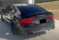 Audi A7 2010–2018 Achterbumper diffuser V1 (voor S-Line, 2010-2014, kunststof) foto 3