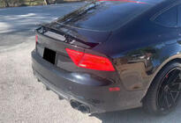 Audi A7 2010–2018 Achterbumper diffuser V1 (voor S-Line, 2010-2014, kunststof) foto 5