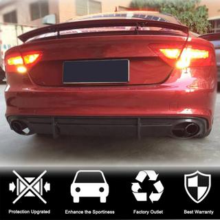 Achterbumper diffuser V3 (voor S-Line, 2010-2014, carbon) foto 2