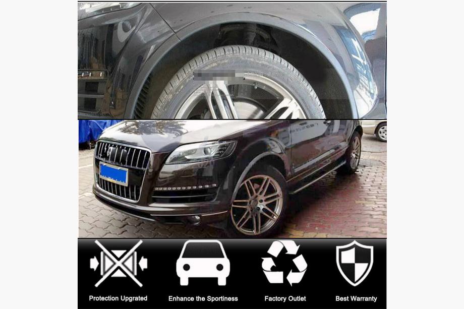 Audi Q7 2005–2015 Spatbordverbreders (mat zwart PU) Foto 2