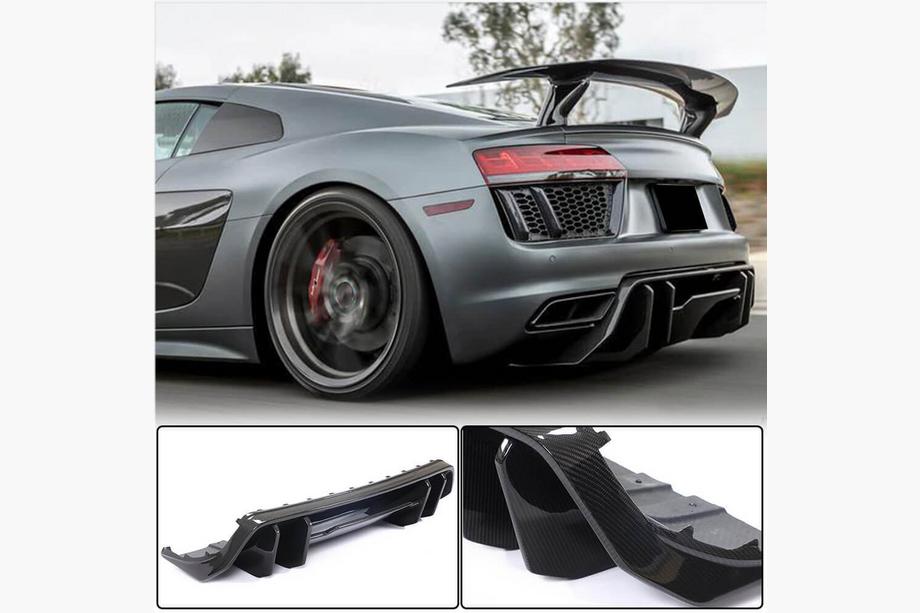 Audi R8 2015– Achterbumper diffuser V1 (2015-2020, Carbon) Image