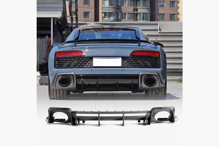 Audi R8 2015– Achterbumper diffuser V2 (voor Spyder 2020+, carbon) Image