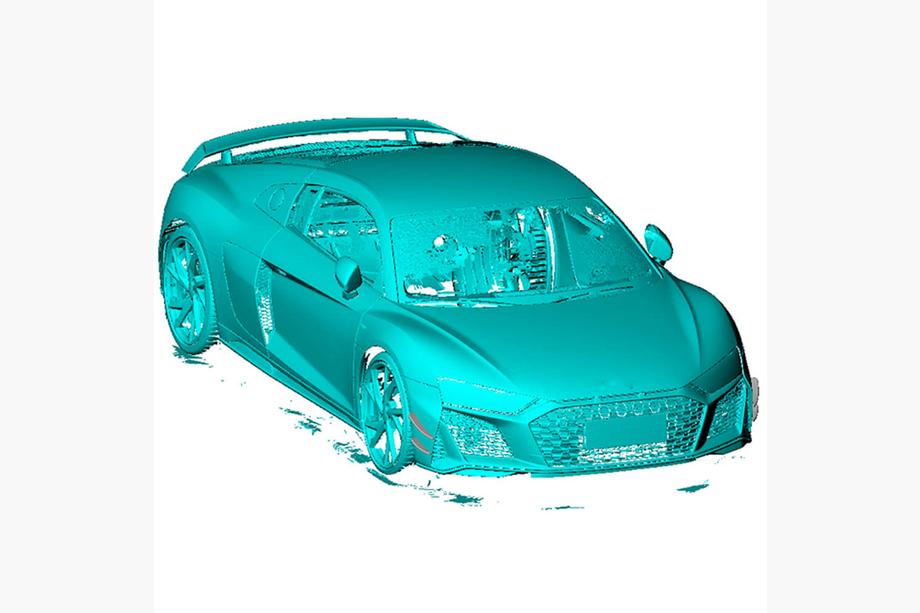 Audi R8 2015– Front bumper lip V1 (2023+, carbon) Foto 2
