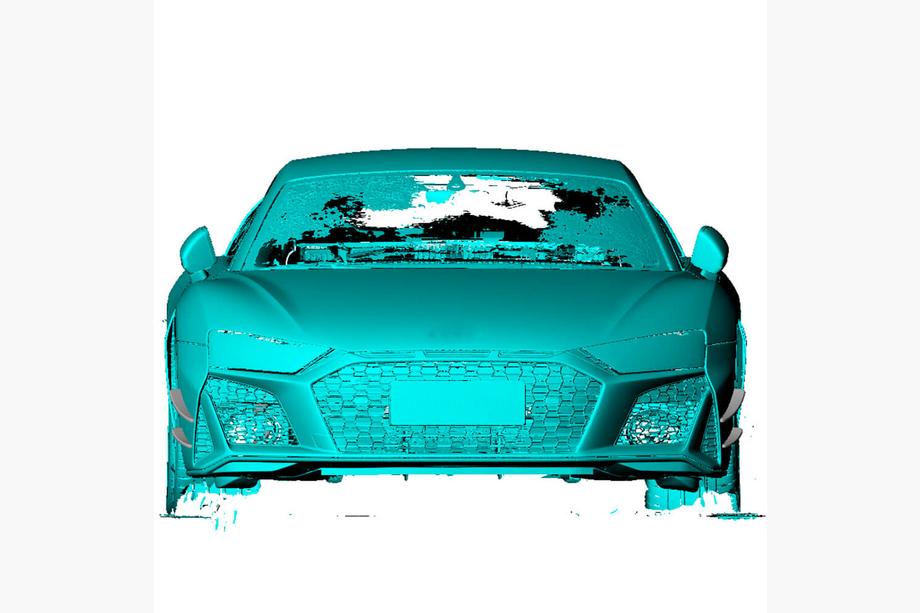 Audi R8 2015– Front bumper lip V1 (2023+, carbon) Foto 3