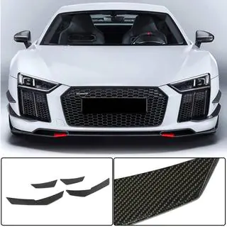 Voorbumper lip V3 (2015-2020, Carbon)