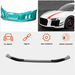 Voorbumper frontlip Lip V3 (2015-2020, Carbon) foto 2