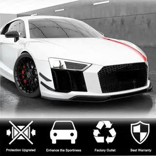 Voorbumper frontlip Lip V3 (2015-2020, Carbon) foto 3