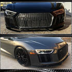Audi R8 2015– Voorbumper lip spoiler Lip V1 (2015-2020, Carbon) foto 4
