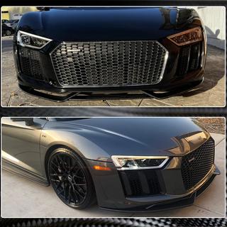Voorbumper lip spoiler Lip V1 (2015-2020, Carbon) foto 4
