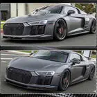 Audi R8 2015– Voorbumper lip Lip V2 (2015-2020, Carbon) foto 4