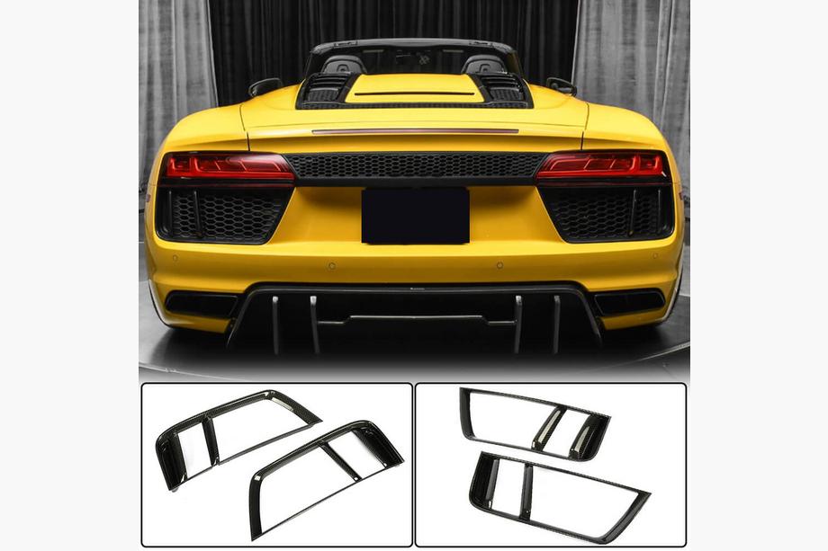 Audi R8 2015– Achterbumperbeschermers (2015-2020, carbon) Image