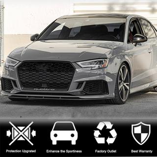 Voorbumper lip spoiler V5 (voor RS3 Sedan 2017-2020, carbon) foto 3