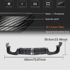 Audi A3 2012–2020 Achterbumperdiffuser met LED remlicht V2 (voor RS3 2017-2019, carbon) foto 5
