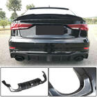 Audi A3 2012–2020 Achterbumper diffuser (carbon) (met LED remlicht) V2 foto 1