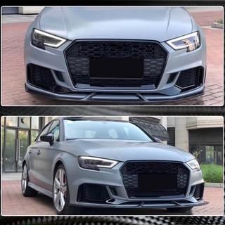 Voorbumper lip V3 (voor RS3 Sedan 2017-2020, carbon) foto 3