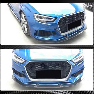 Voorbumper lip V3 (voor RS3 Sedan 2017-2020, carbon) foto 4