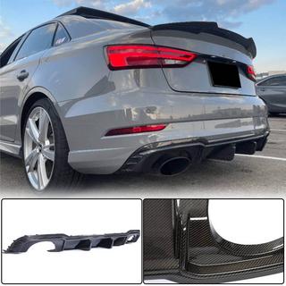 Achterbumper diffuser V1 (voor RS3 Sedan 2017-2019, carbon) Audi A3 2012–2020 foto 1