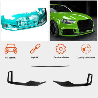 Frontbumper lipspoiler V1 (voor RS3 Sedan 2017-2020, carbon) foto 2
