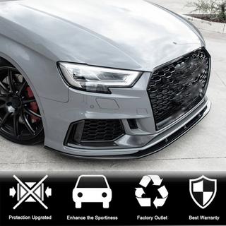 Frontbumper lipspoiler V1 (voor RS3 Sedan 2017-2020, carbon) foto 3