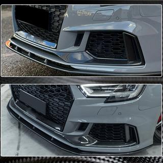Frontbumper lipspoiler V1 (voor RS3 Sedan 2017-2020, carbon) foto 4
