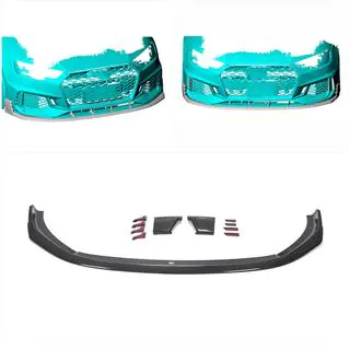 Voorbumper lipspoiler Lip V1 (voor RS4 Avant 2019-2021, carbon) foto 2