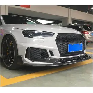 Voorbumper lipspoiler Lip V1 (voor RS4 Avant 2019-2021, carbon) foto 3