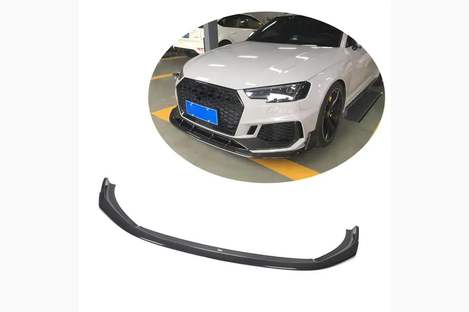 Audi A4 B9 2015–2024 Voorbumper lipspoiler Lip V1 (voor RS4 Avant 2019-2021, carbon) Image