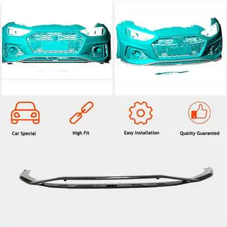 Voorbumper lipspoiler Lip V2 (voor RS4 Avant 2019-2021, carbon) foto 2