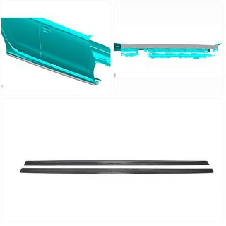 Carbon sideskirts (voor RS6 Avant 2013-2016) Audi A6 C7 2011–2017 foto 2