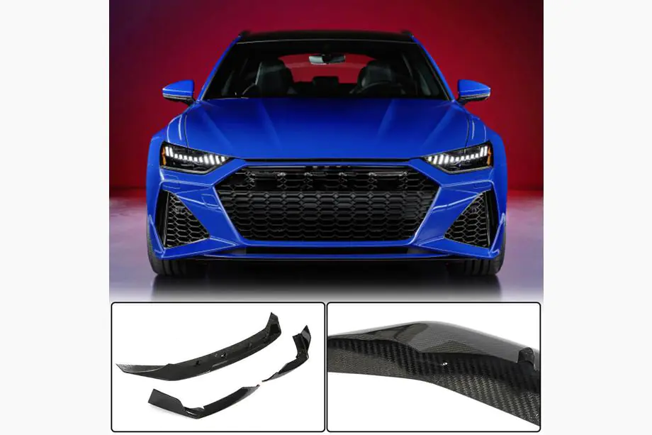 Audi A6 C8 2018–2025 Frontlip voor RS6 (carbon) Image