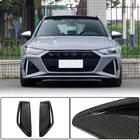 Audi A6 C8 2018–2025 Voorbumper lip (voor RS6, carbon) foto 1