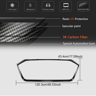 Radiateurgrill omlijsting (voor RS6, carbon) Audi A6 C8 2018–2025 foto 4